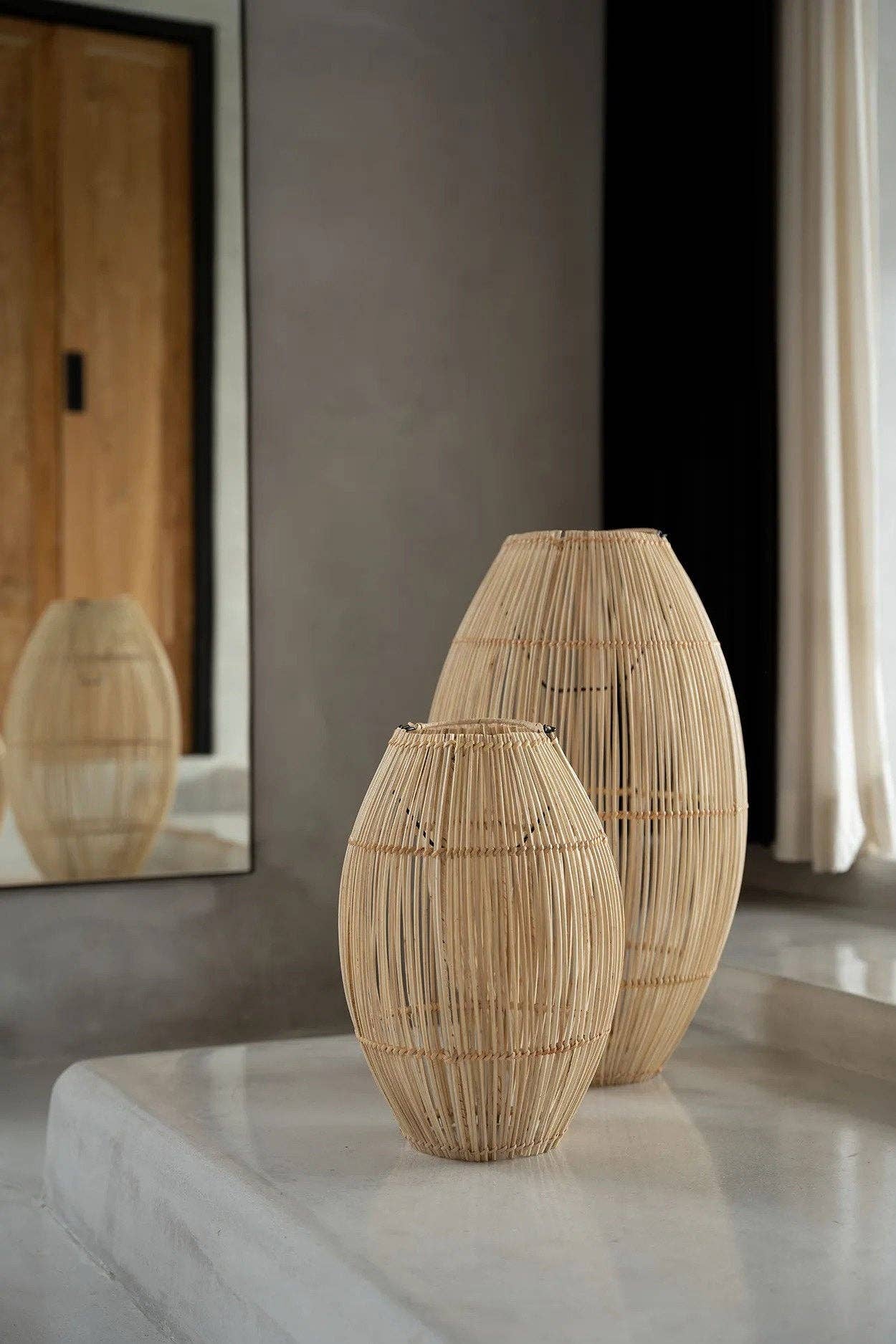 Bazar Bizar Living - Wholesale Lamp Shade - The Zuri Pendant - Natural - M1
