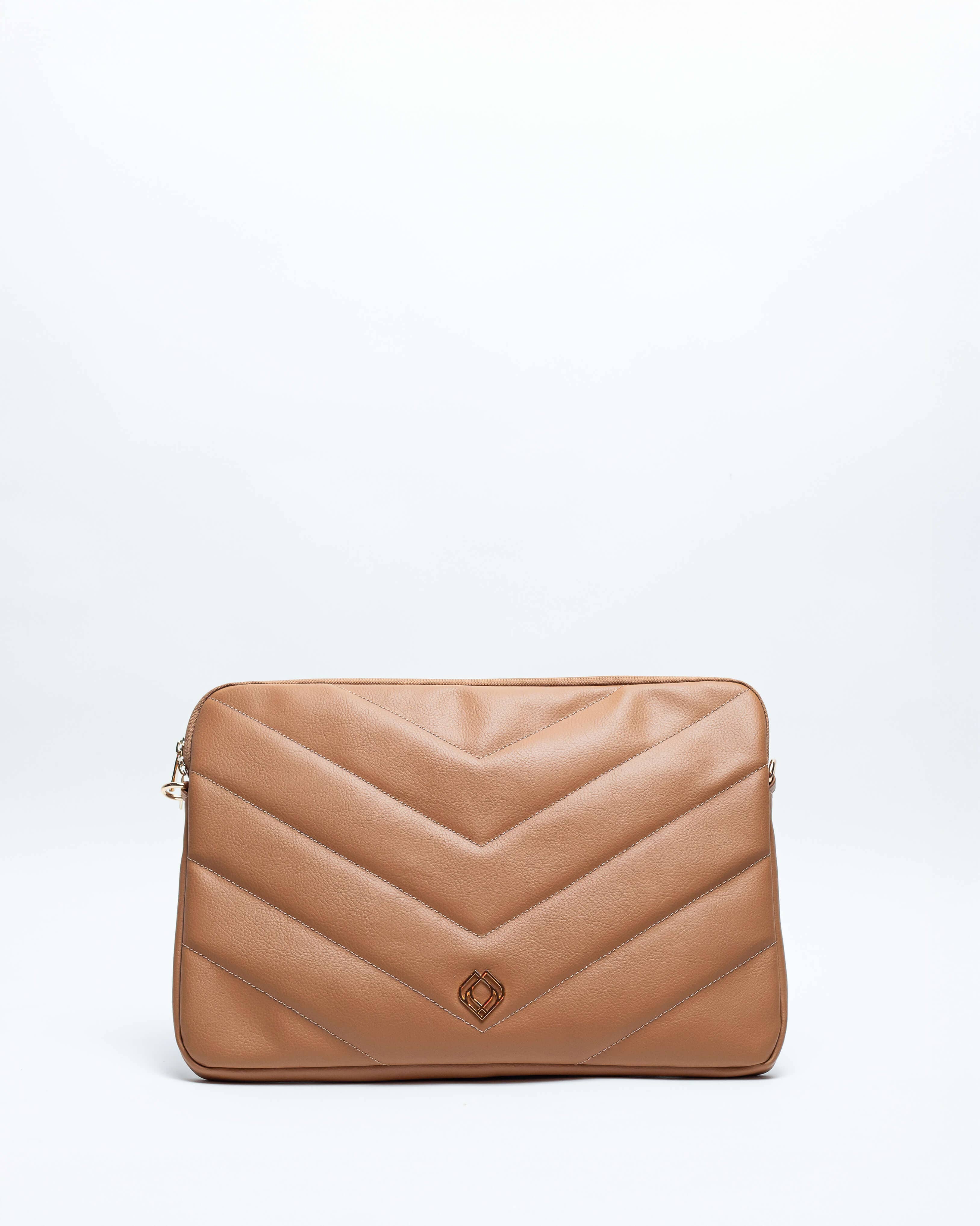 Trashious - Wholesale Shoulder Bag - Women's - Laptop Sleeve Ambition Apple Leather Camel3