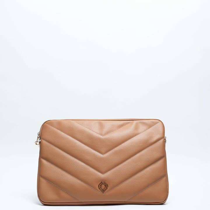Trashious - Wholesale Shoulder Bag - Women's - Laptop Sleeve Ambition Apple Leather Camel3