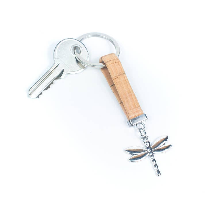 Meninas Bonitas Cork – wholesale Nyckelringar - Dam – 10MM naturlig kork handgjord nyckelring I-03-B-MIX-10