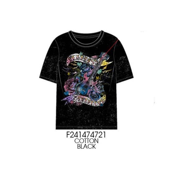 Paper Flower - Wholesale Shirt - Kids - Rock and roll guitar graphic shirt - TWEEN GIRLS3