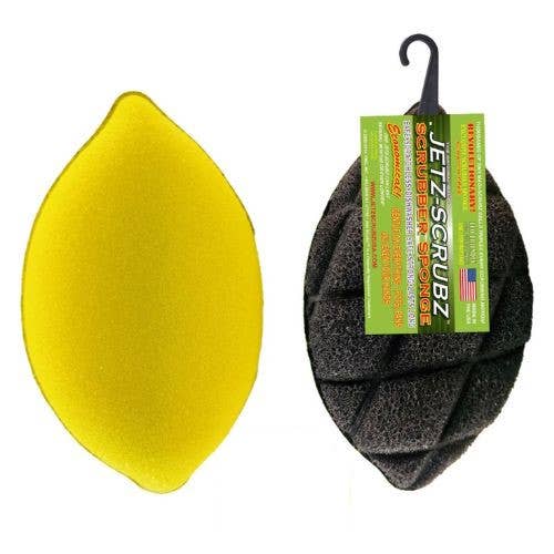 Jetz-Scrubz® Lemon Shaped Kitchen Scrubber Sponge for wholesale by Jetz-Scrubz