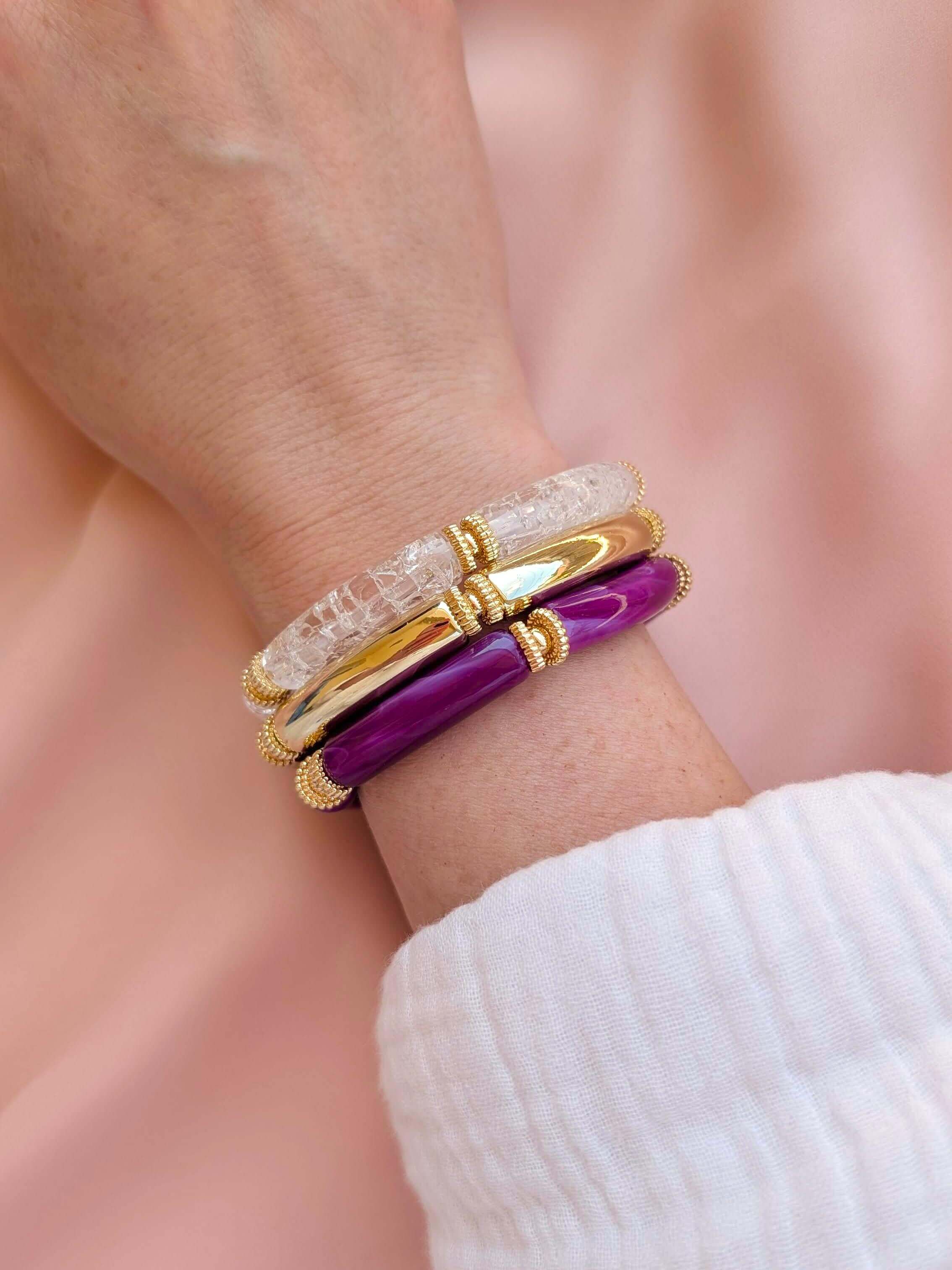 L'Atelier d'Artémis - Venta al por mayor Pulsera de cuentas - Pulsera elástica SALMA13