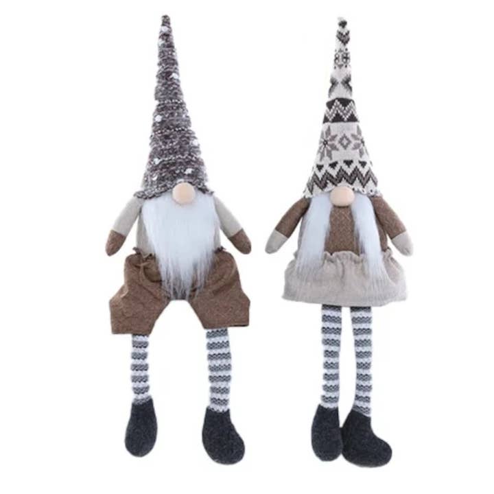 Woodland Shelf Sitting Gnome - 2 styles, 20" for wholesale by Will's Company