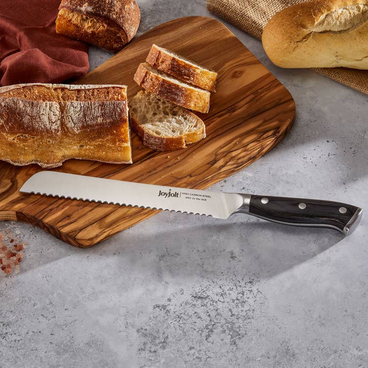 JoyJolt - Wholesale Kitchen/Utility Knife - 8” Bread Knife. High Carbon x50 German Steel Kitchen Knife4
