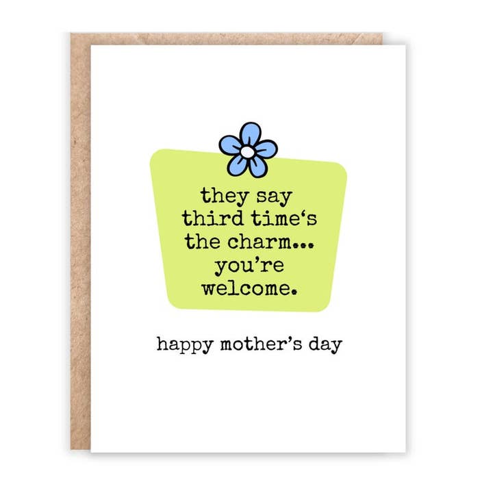 Roligt morsdagskort: Tredje gången gillt för wholesale av Jolly Rae