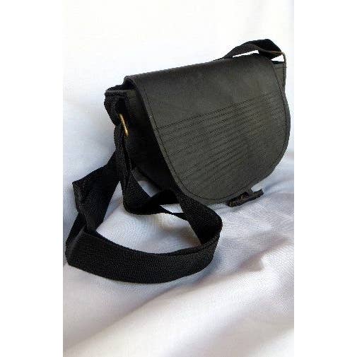 Ganesh Himal Trading - Wholesale Crossbody Bag - Women's - Recycled Rubber Small Rounded Crossbody Bag 2