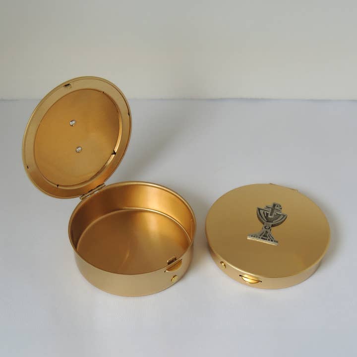Abbey & CA Gift - Wholesale Decorative Box - Pewter Chalice Pyx