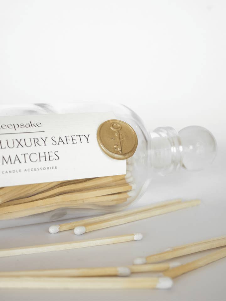 White Apothecary Safety Matches for wholesale by Keepsake Candle | Curated