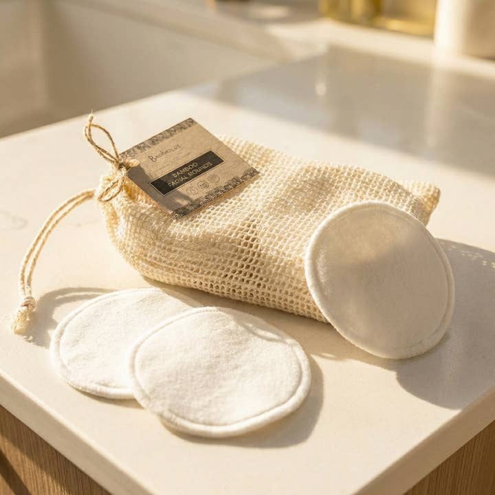 Bamboo Switch - Wholesale Cotton Pad - Set of 20 - Reusable Bamboo Facial Rounds | Faire Market