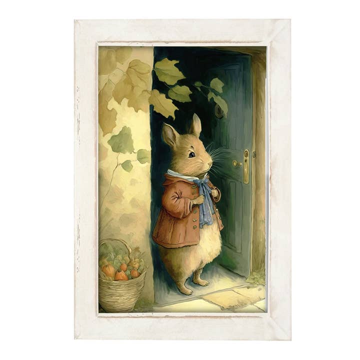 ginger blue - Wholesale Art Print - Milton-Vertical Frame2