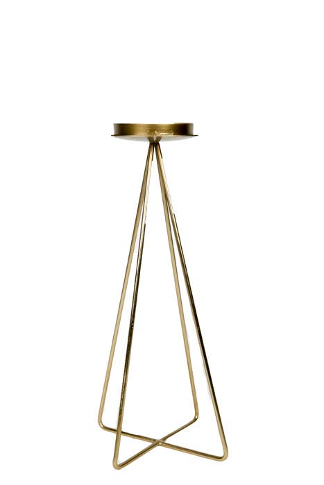 Søjle lysestage Jasper Guld for engroshandel hos MrsBLOOM