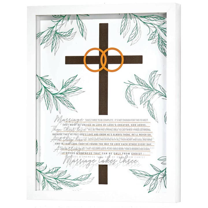 Frmd Wall Marriage Takes Three for wholesale by Dicksons