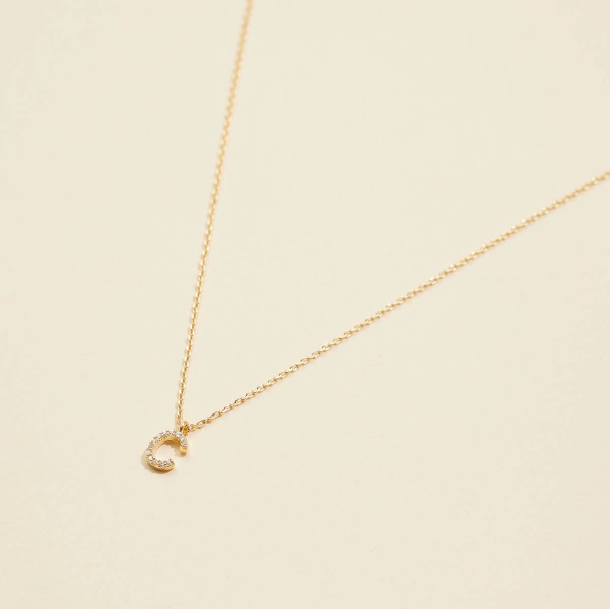 Lilla Haven - Wholesale Pendant/Charm Necklace - 12 Pack of Cubic Zirconia Initial Gold Dipped Necklaces3