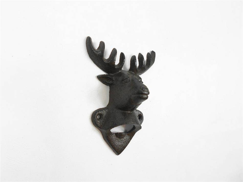 Hampton Ironworks - Wholesale Bottle/Wine Opener - Cast Iron Deer Bottle Opener 6"2