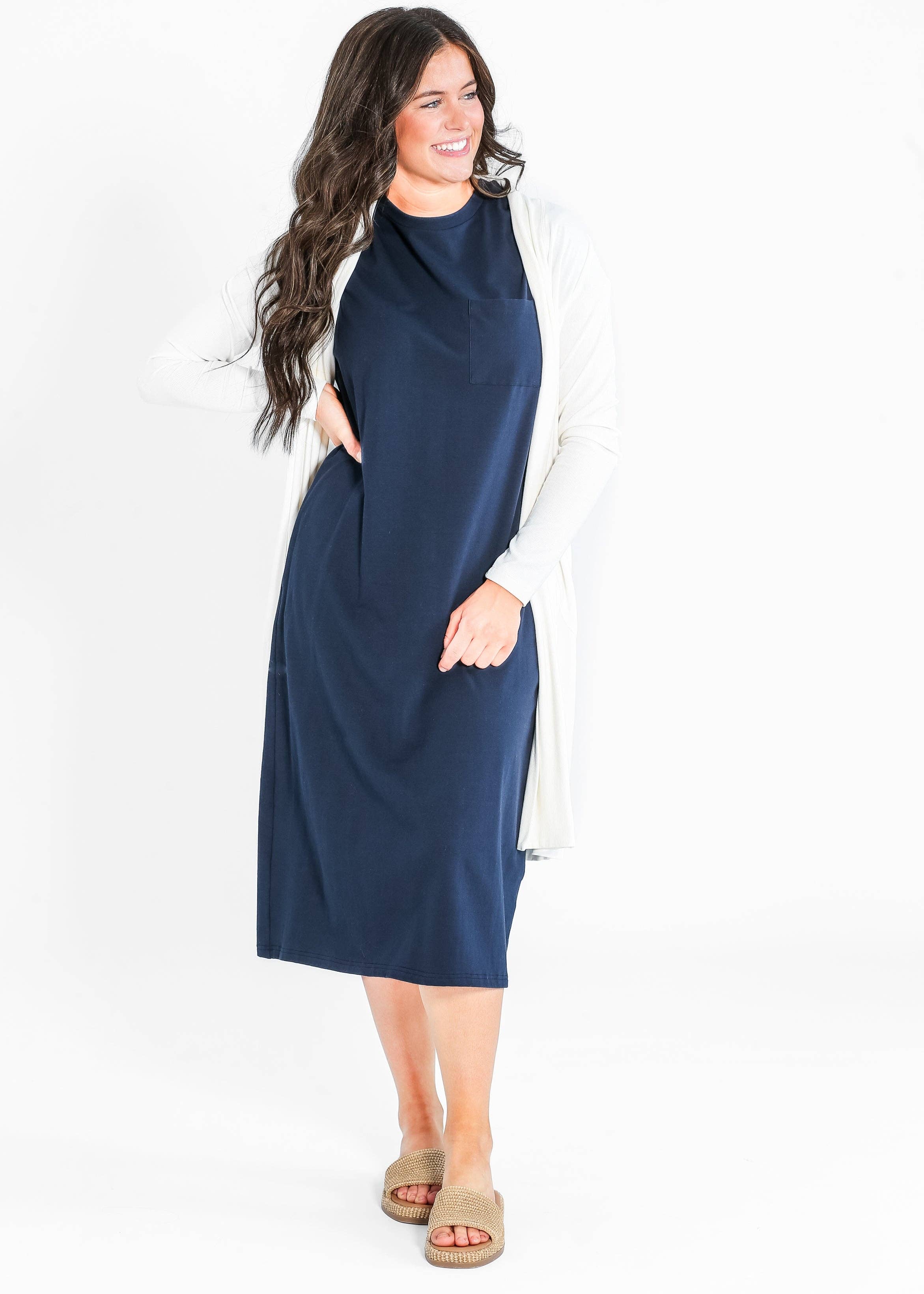 Inherit Clothing Company - Wholesale Dress - Women's - Finley T-shirt Midi Dress3
