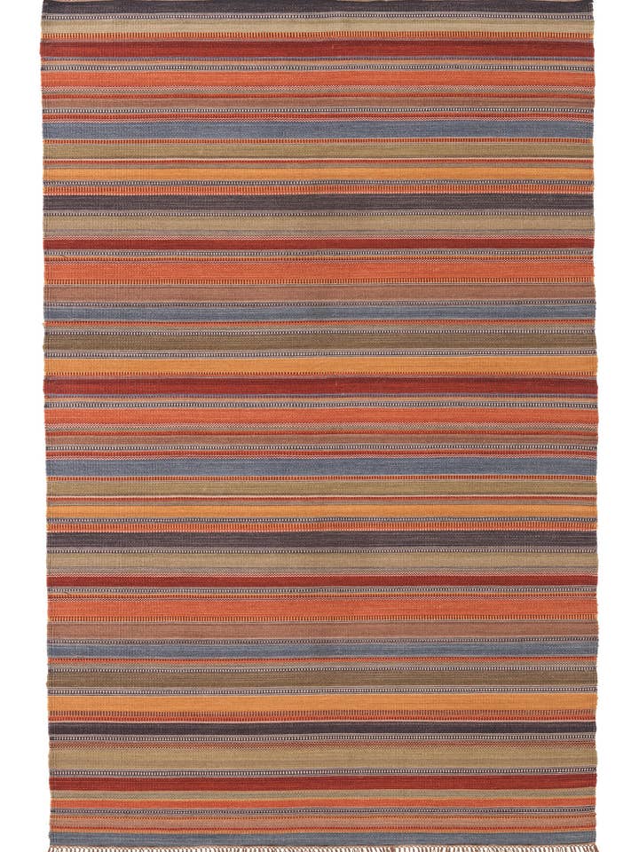 Ooty Stripe Indischer Kelim Teppich 180 x 270 cm für den Großhandel von Namaste
