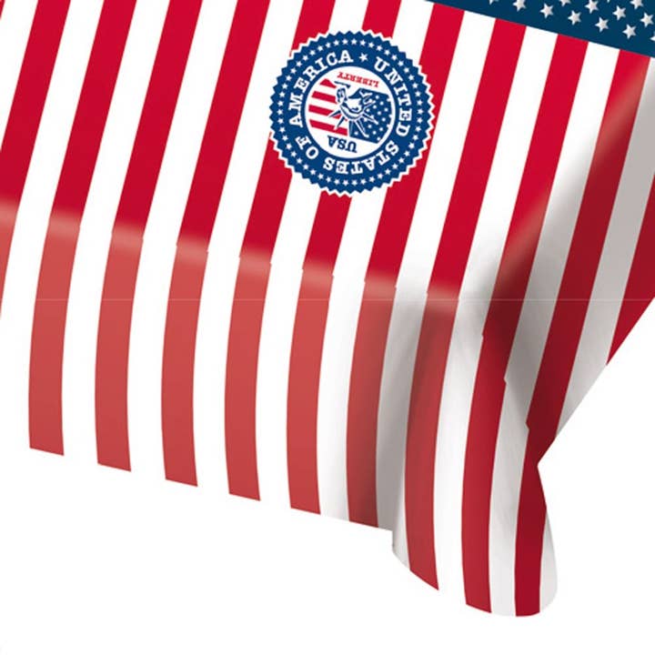 USA Stars & Stripes Table Cloth - 130cm x 180cm for wholesale by Folat