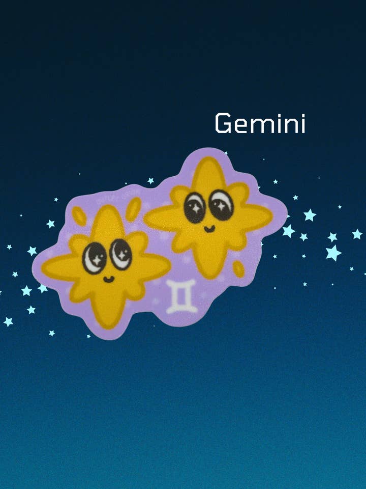 Gemini Zodiac Sign Sticker for wholesale by Outlet Orion