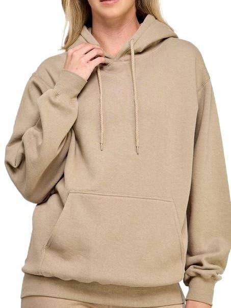 Oversized Fleece Relaxed Fit Pullover Hoodie for wholesale by Vanilla Monkey