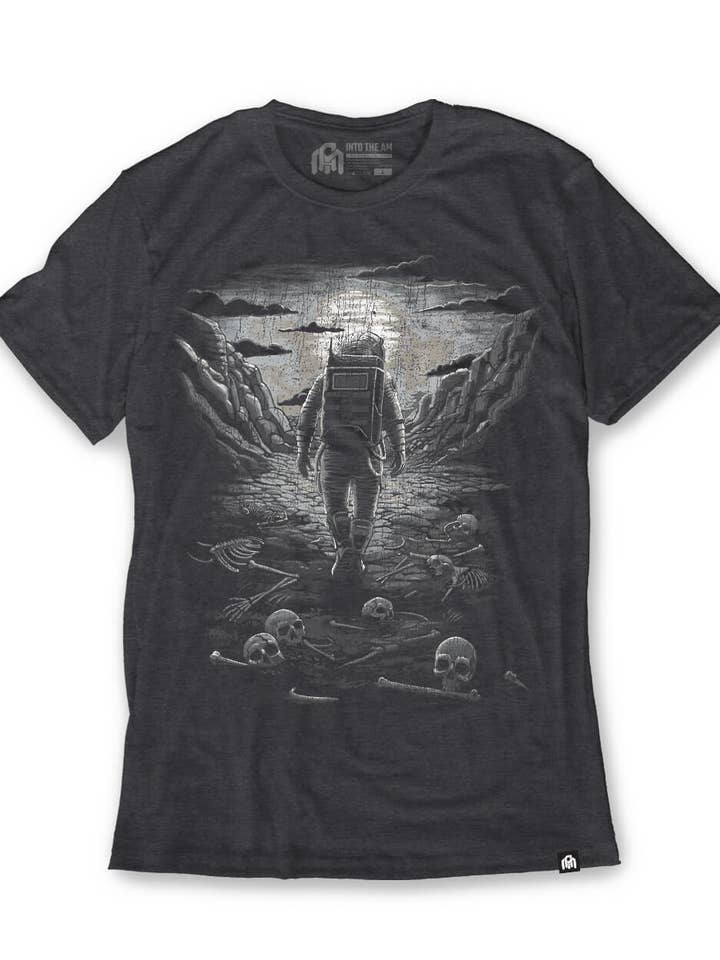 Men's Graphic Tee - Screenprinted T-Shirt (Lost Remains) for wholesale by INTO THE AM