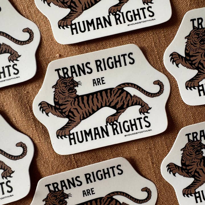 Houndstooth Design + Supply Co - Wholesale Sticker - Trans Rights are Human Rights Sticker
