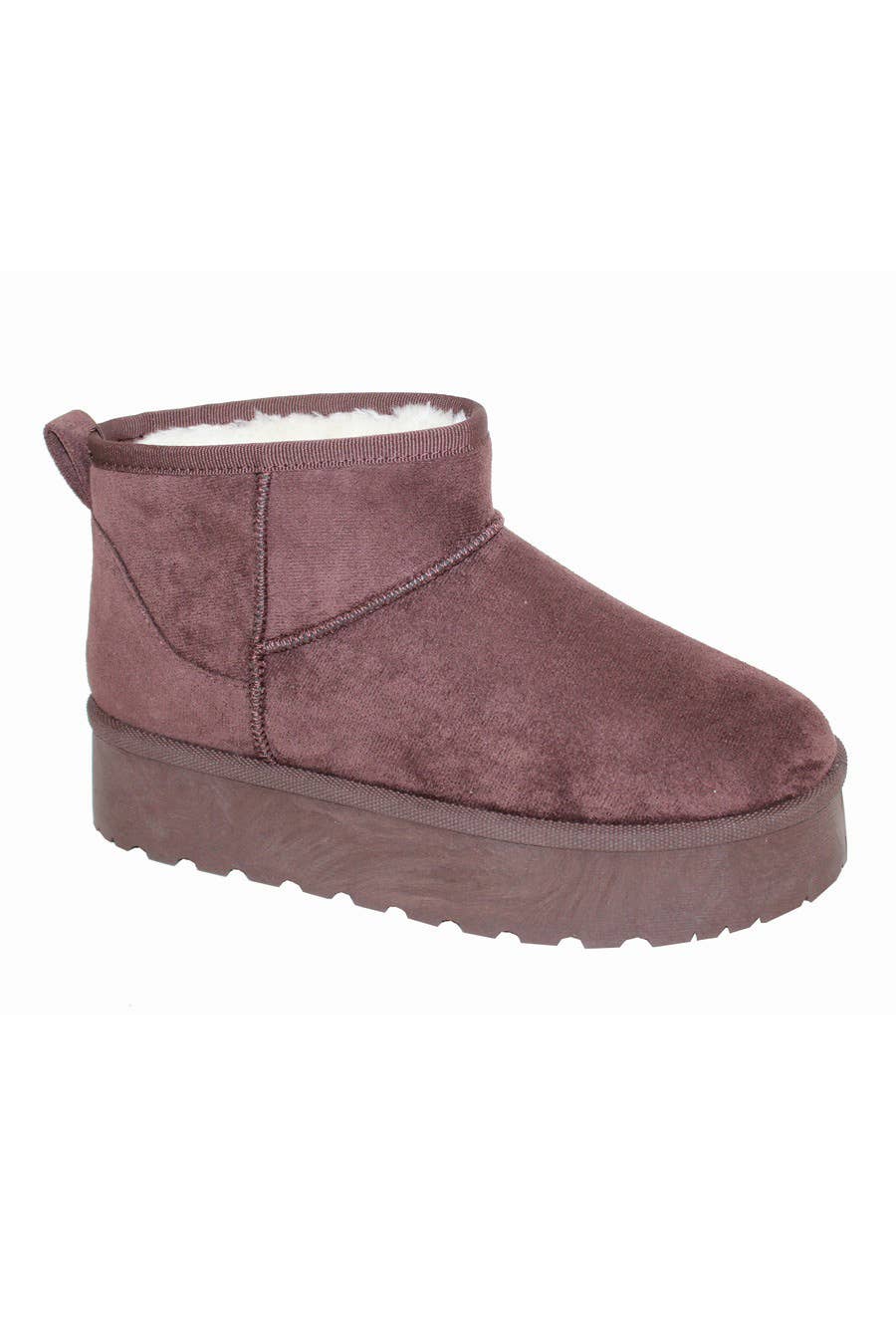 CCOCCI - Wholesale Booties - Women's - DORAH-2 PLATFORM COZY SHERPA FUR-LINED ANKLE BOOTS10