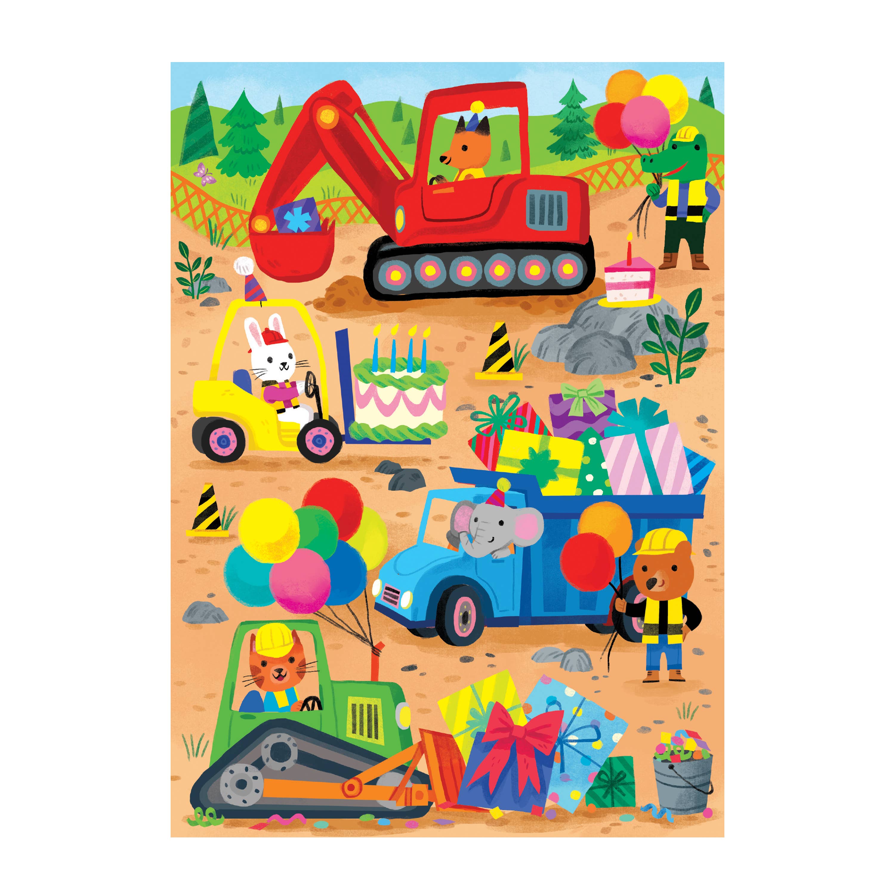 Chronicle Books - Wholesale Birthday Card - Construction Site Birthday Greeting Card Puzzle4