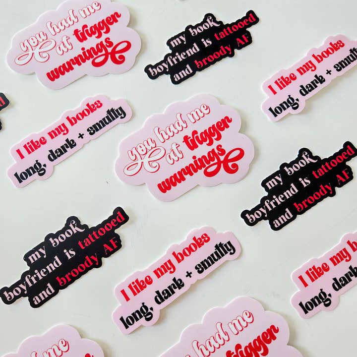SHEWOLF Designs - Venta al por mayor Pegatina - Pegatina: El gris moral es mi color favorito — Tópico romántico