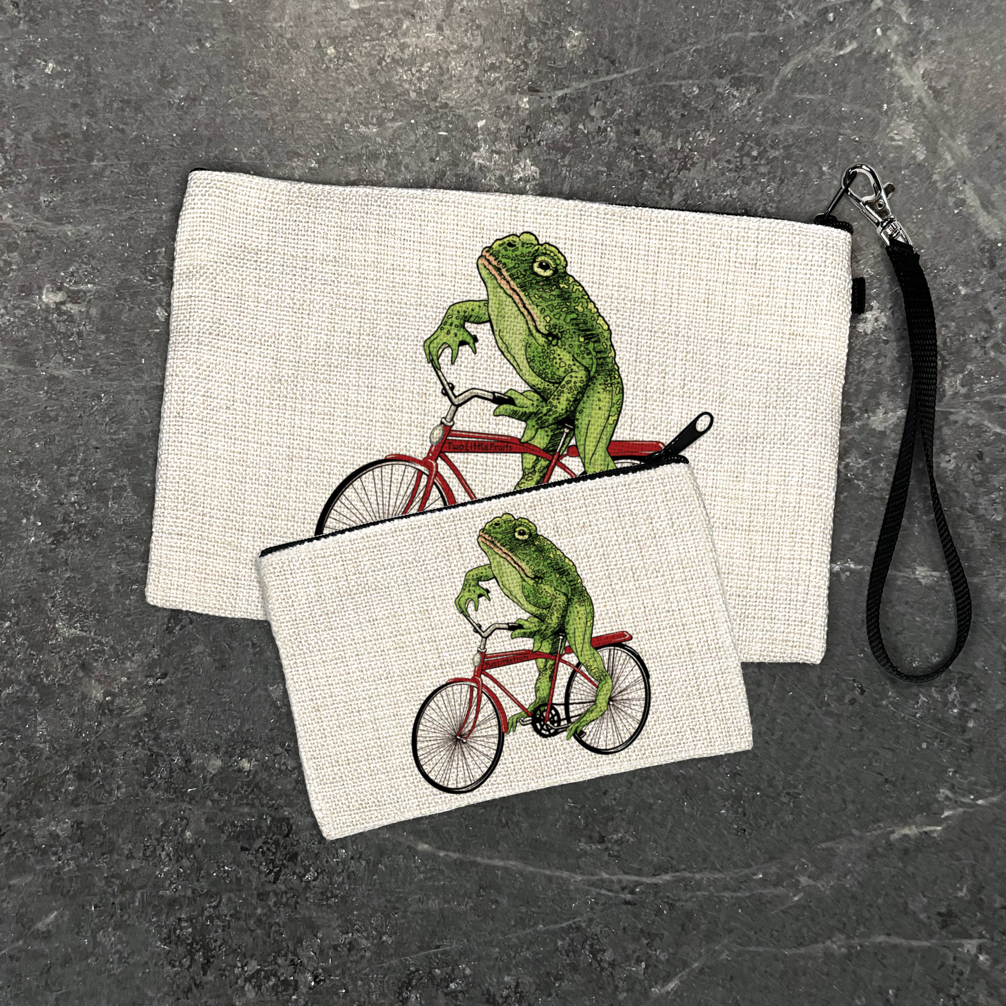 Two Little Fruits – Engroshandel Posetaske – unisex – Frølynlåspose | Makeup-taske | Møntpung | Frøer4