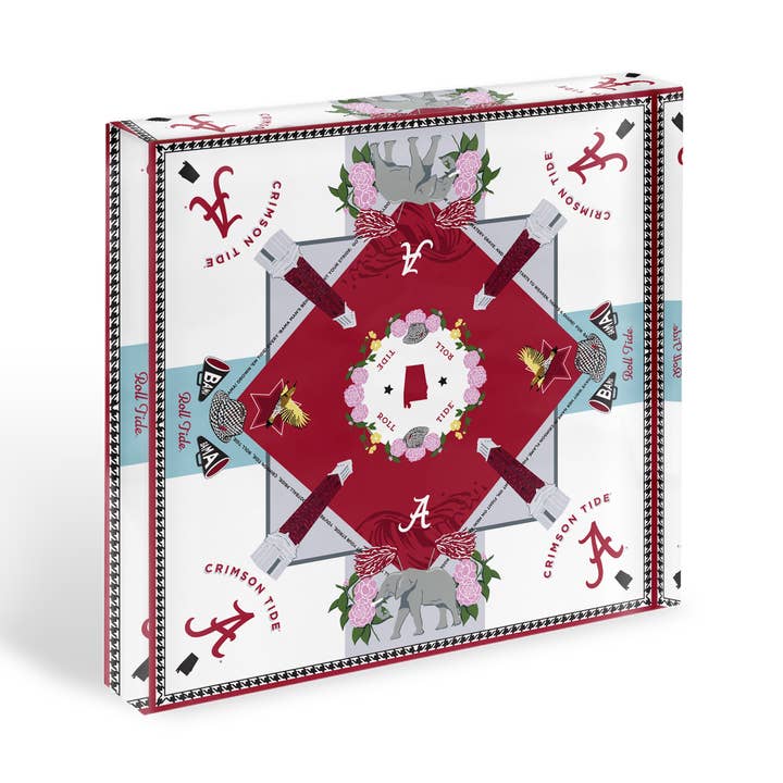 Alabama Crimson Tide Acrylic Block Art for wholesale by Saturday Silks