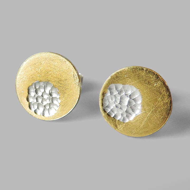 Handgjord blandad metall Radiant Studs för wholesale av McKenzie Mendel Jewelry