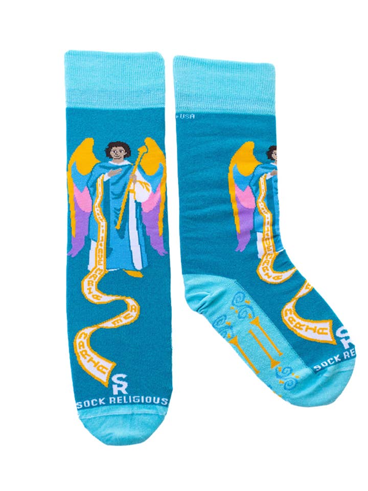St. Gabriel Adult Socks for wholesale by Sock Religious