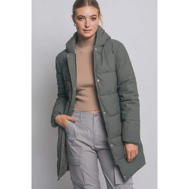 HiteJeans - Wholesale Puffer Jacket - Women's - Hooded Puffer Long Quilted Coat7
