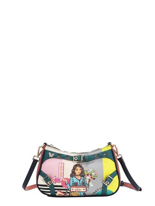 Nicole Lee USA Crescent Shaped Crossbody Bag for wholesale by Garden Naked