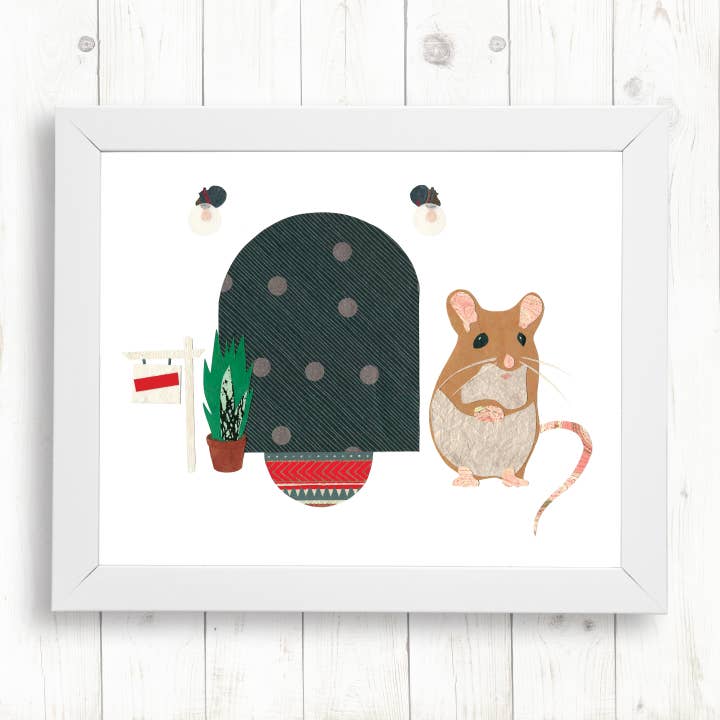 Mouse Art Print for wholesale by Whimsy Spot