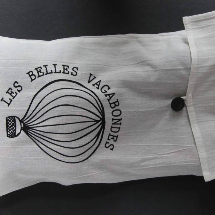 Les Belles Vagabondes – Engroshandel Hovedtørklæde - Dame – Økologisk bomuldssjal Sunshine i sort2