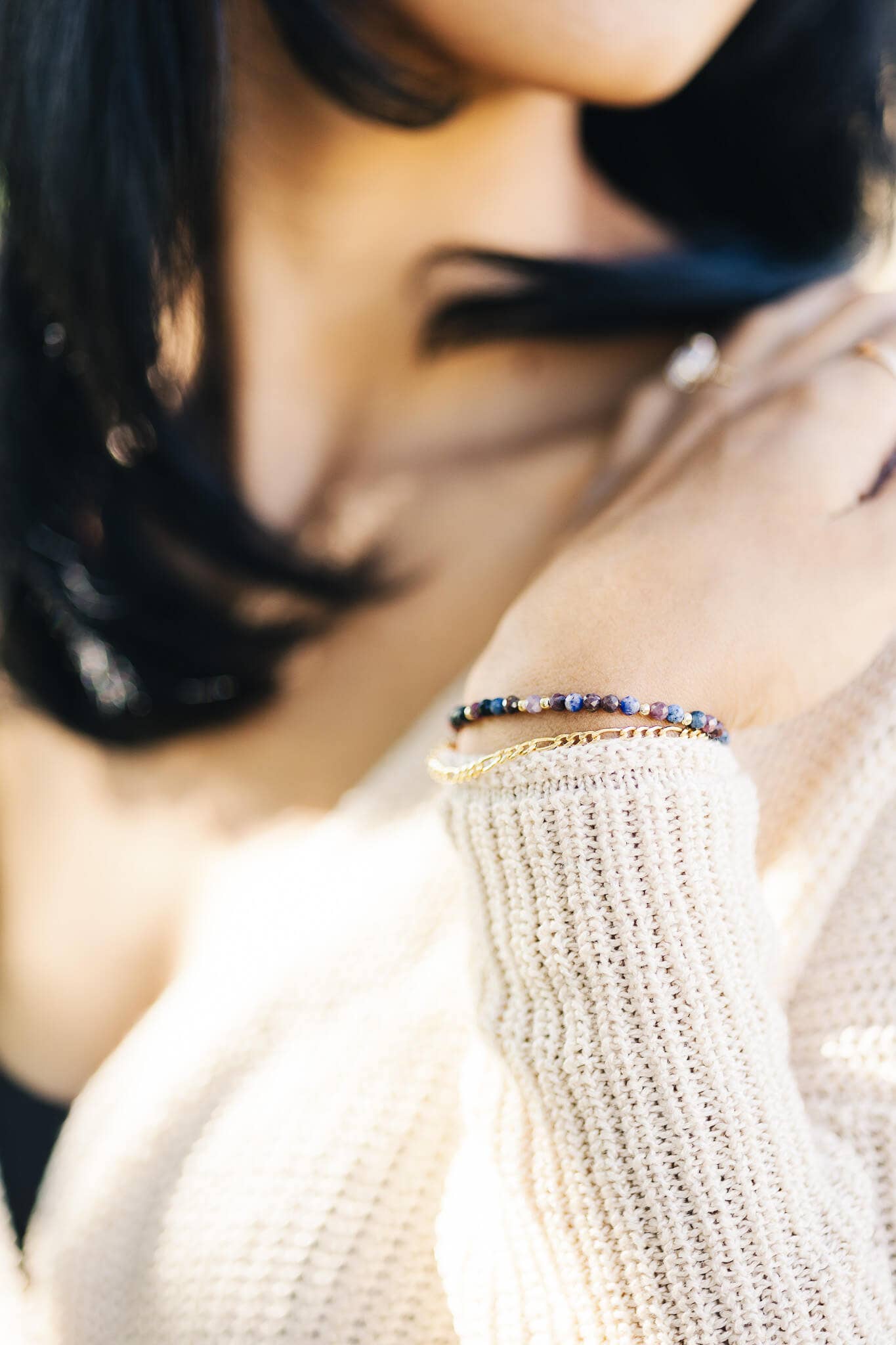 Gold Fill Ruby Sapphire Bracelet for wholesale on Faire3