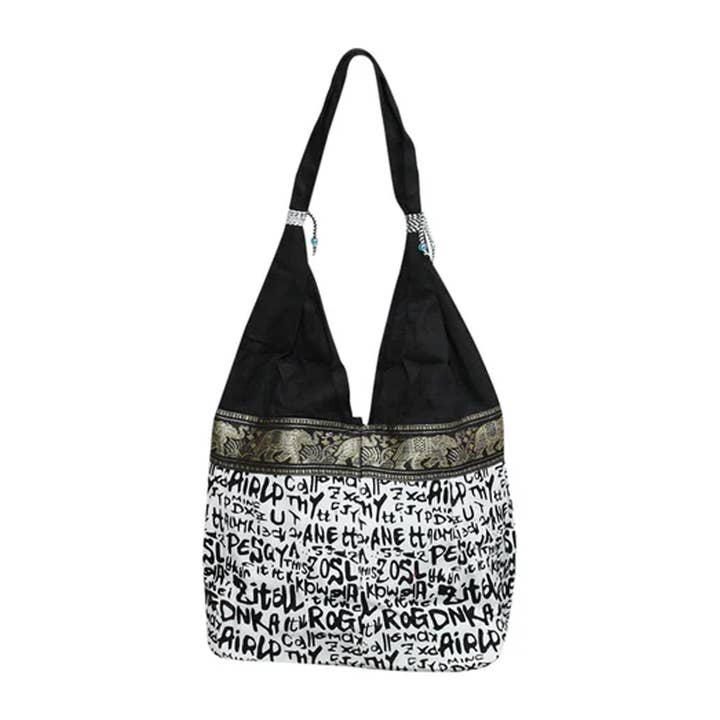 Trykt vintage håndværk skuldertaske for engroshandel hos Keeraft