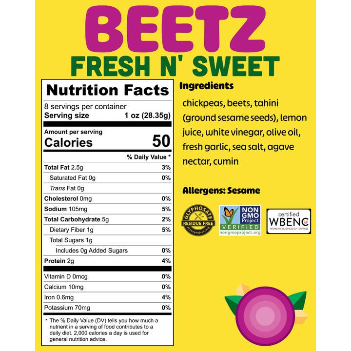 Hummus Goodness - Wholesale Dip - BEETZ HUMMUS 2