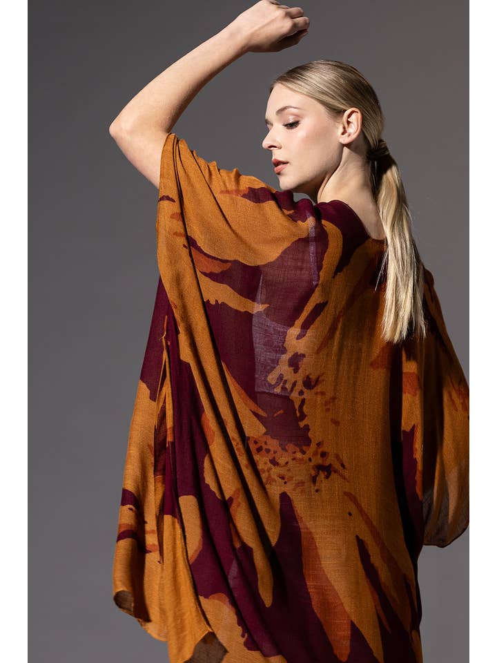 Urbanista - Vente Kimono – femme - Kimono long à imprimé floral ample24