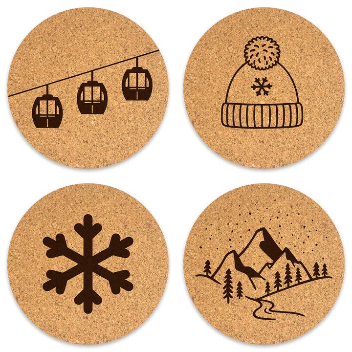 The Golden West Coaster Set 2 for wholesale by So Very Lovely