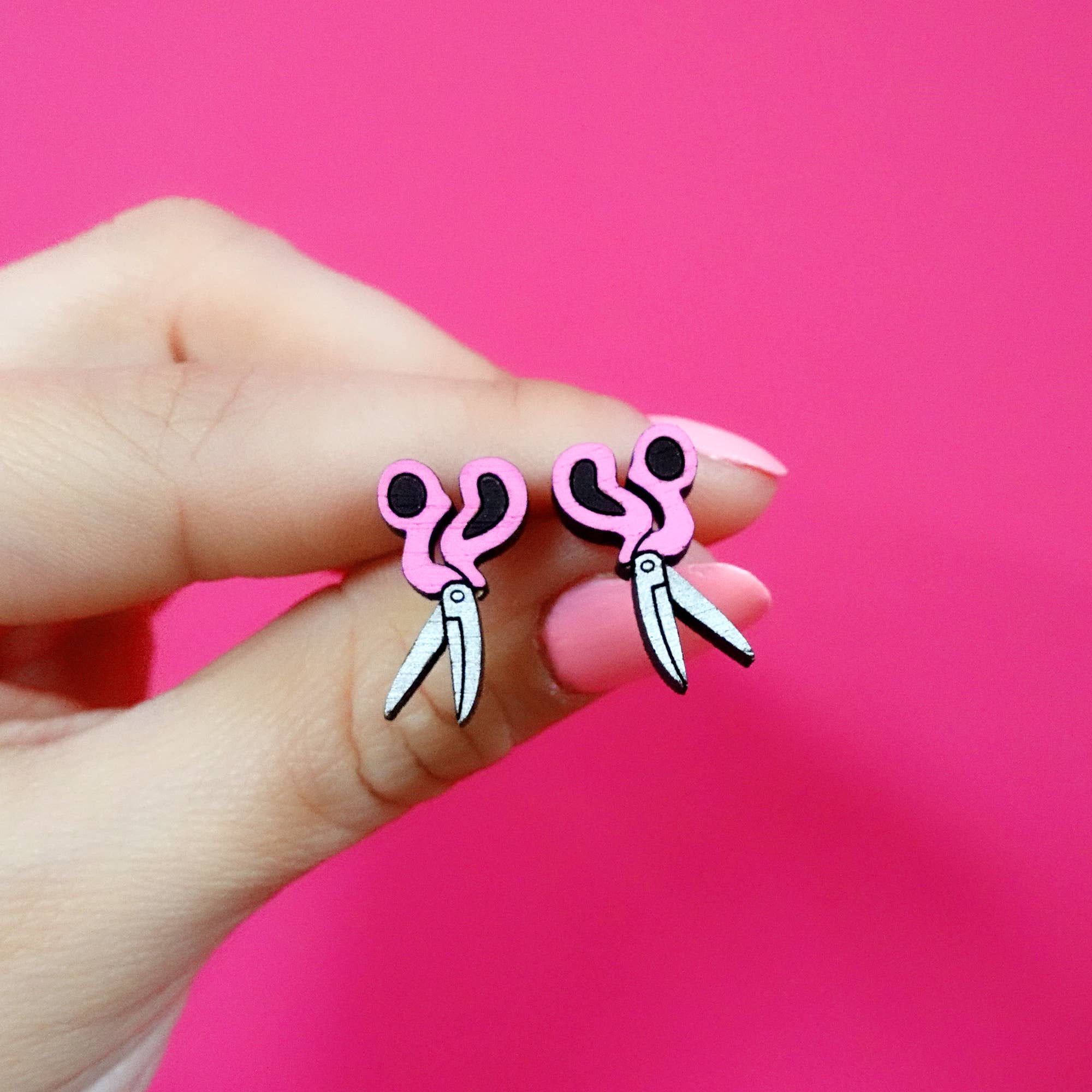 Silly Loaf - Wholesale Stud/Post Earrings - Scissors Stud Earrings0