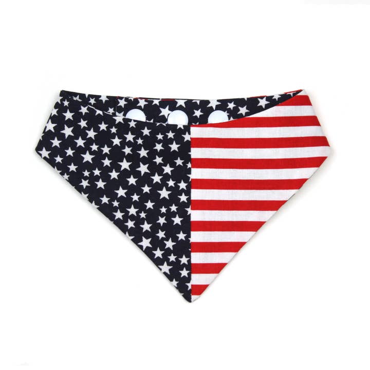 Stars & Stripes Pet Bandana for wholesale by Dusidog