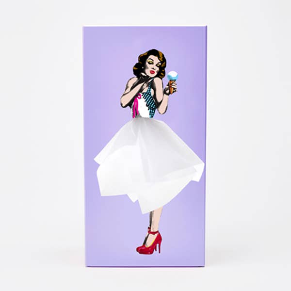 Tissue Up Girl - Caixa de Lenços Roxa por atacado de Spextrum