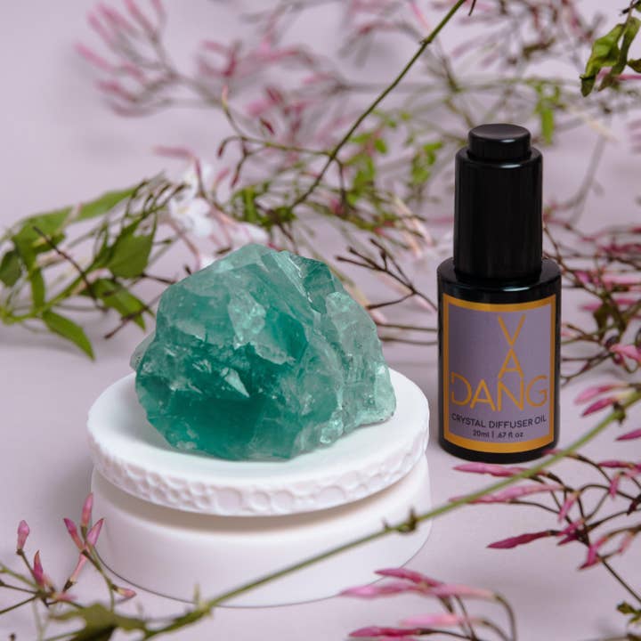 De kristallen meditatieset - Flourite Solaire voor wholesale door Van Dang Fragrances
