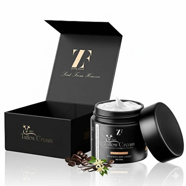 Coffee Vanilla Whipped Beef Tallow Moisturizer 4oz for wholesale by Zestiq Foods