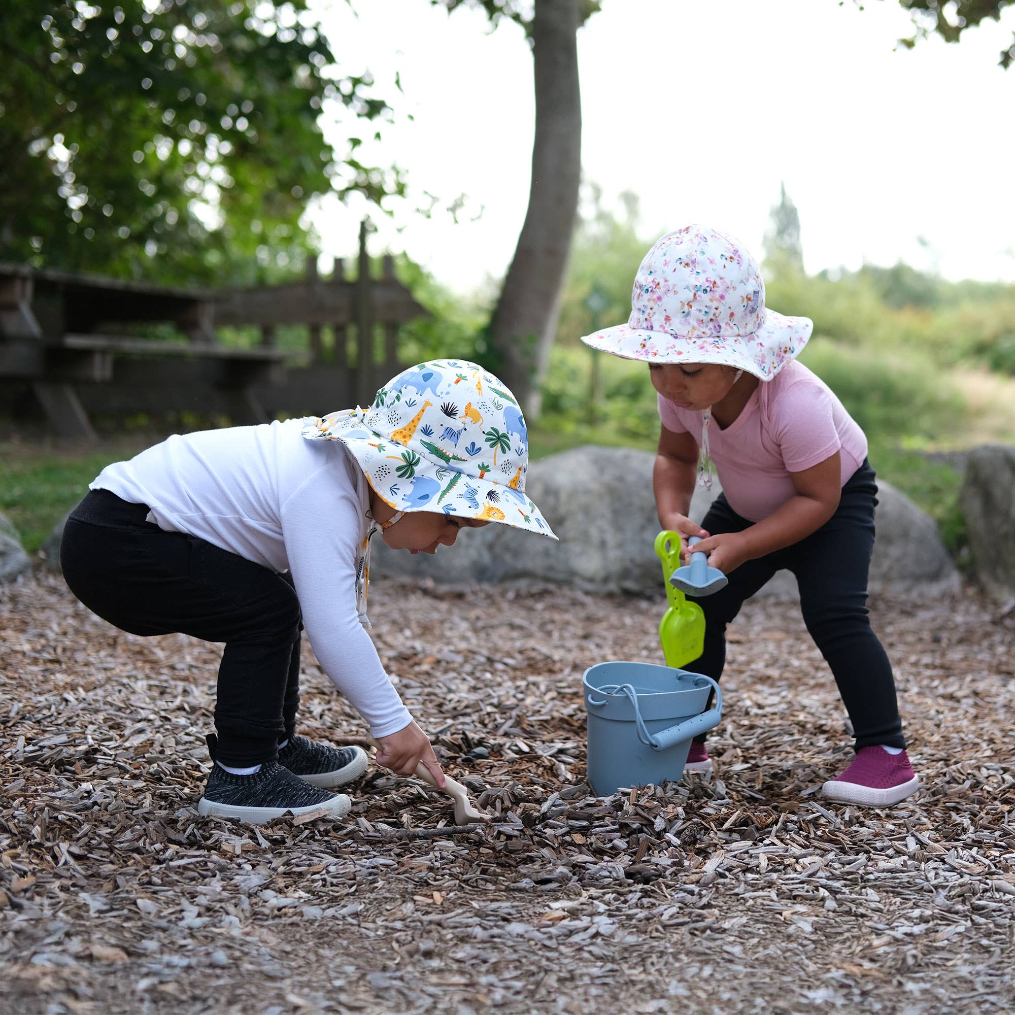 Jan & Jul - Vente Chapeau de soleil – enfant - Safari | Chapeau de soleil en coton à larges bords4