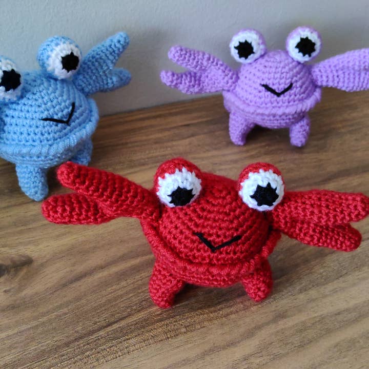 despinacrafting - Vendita all'ingrosso Peluche - Bambini e neonati - Giocattoli all'uncinetto a tema oceanico, giocattolo farcito con pesce, granchio, aragosta