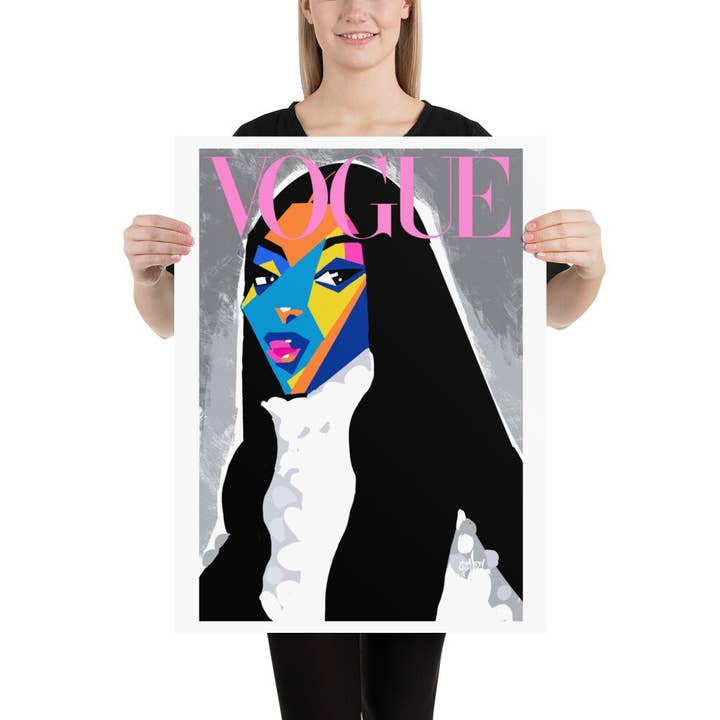 Quincy Ray - Wholesale Art Print - Vogue Cover Naomi Campbell Print